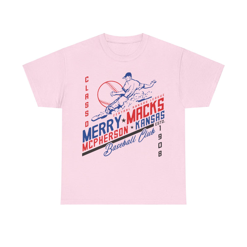 Load image into Gallery viewer, McPherson Merry Macks Est 1908 Kansas Baseball T-shirt
