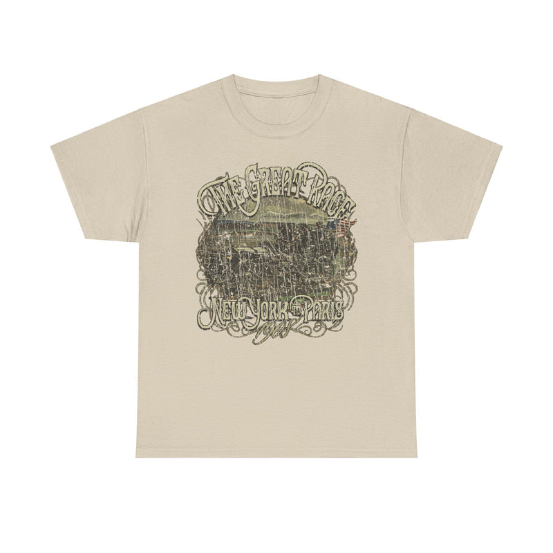 Load image into Gallery viewer, The Great Race 1908 New York to Paris Auto Competition T-shirt