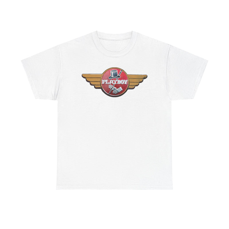 Load image into Gallery viewer, Playboy Golden Wings Classic Top Hat Emblem Rare Car T-shirt
