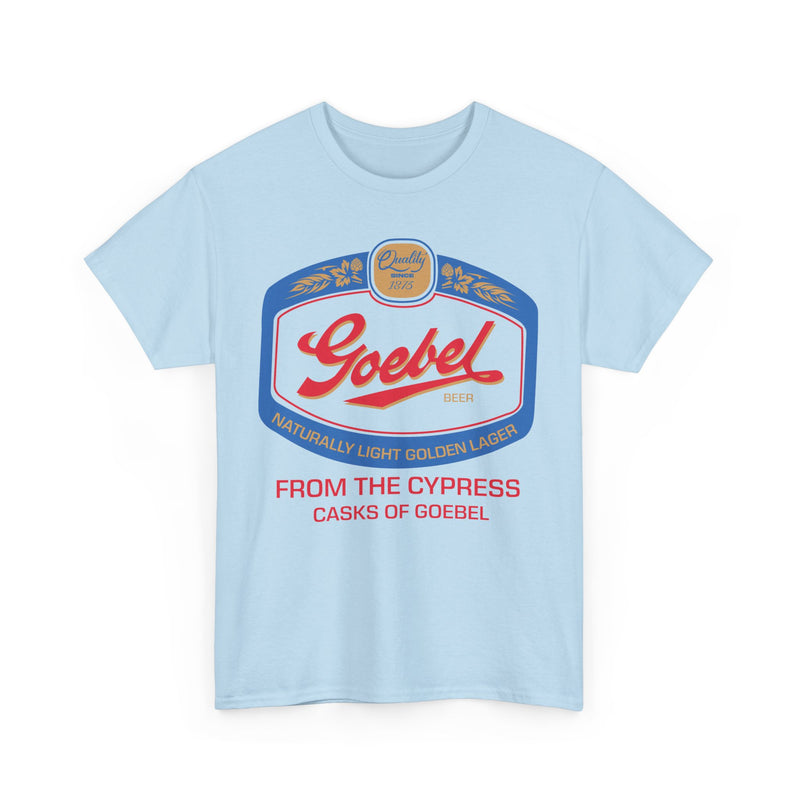 Load image into Gallery viewer, Goebel Beer Quality Since 1875 Logo Cypress Casks Detroit Michigan T-Shirt