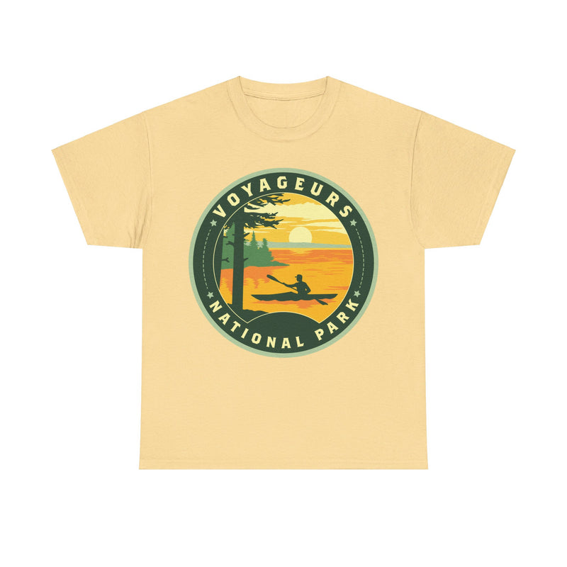 Load image into Gallery viewer, Voyageurs National Park Minnesota Round Logo T-shirt