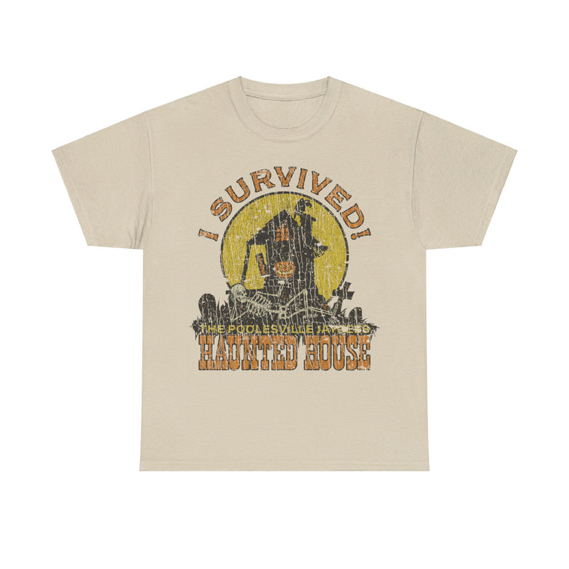 Load image into Gallery viewer, Poolesville Haunted House Survivor 1980 Maryland T-shirt