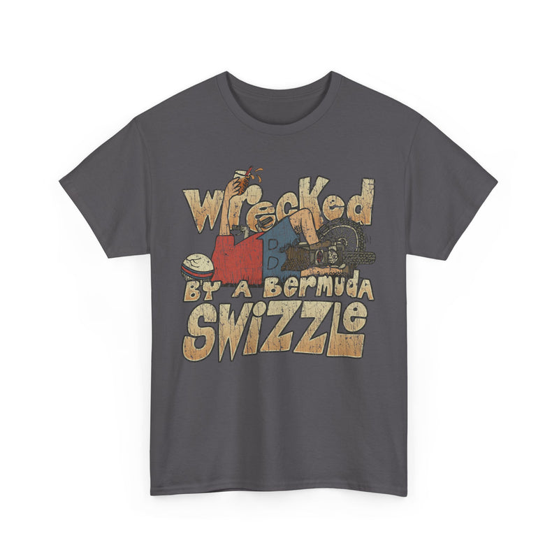 Load image into Gallery viewer, Wrecked by a Bermuda Swizzle 1983 Alcohol Vacation T-shirt
