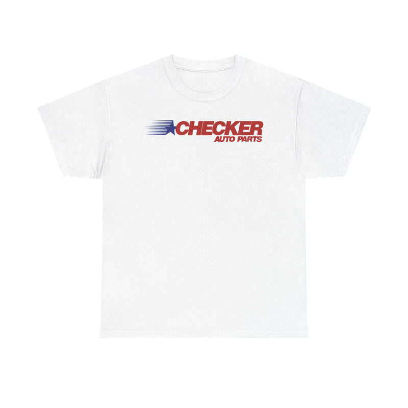 Load image into Gallery viewer, Checker Auto Parts Blue Star Red Logo Vintage T-Shirt