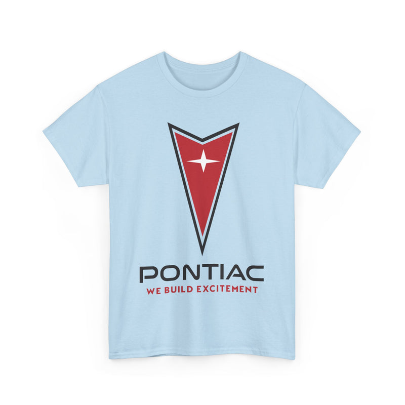 Load image into Gallery viewer, Pontiac We Build Excitement Red Arrow Star Logo Classic T-shirt