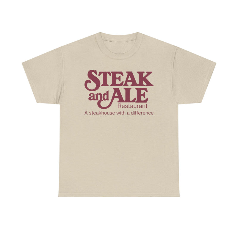 Load image into Gallery viewer, Steak and Ale Restaurant Vintage Steakhouse Logo Classic Dining T-Shirt