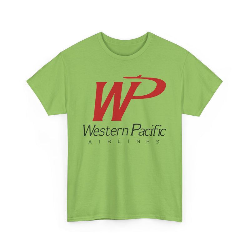 Load image into Gallery viewer, Western Pacific Airlines Vintage American Carrier Logo Classic Travel T-shirt