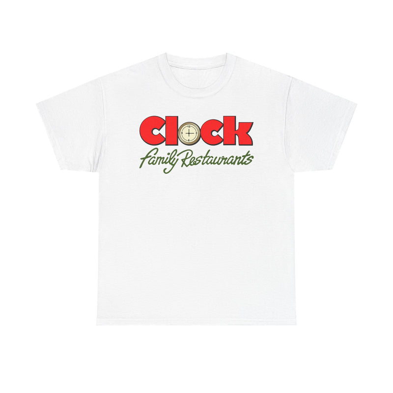 Load image into Gallery viewer, Clock Family Restaurants Vintage Diner Classic Restaurant Logo T-Shirt