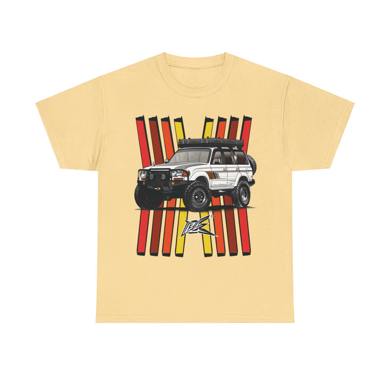 Load image into Gallery viewer, Toyota Land Cruiser LC80 Retro TRD Racing Banner Car T-shirt