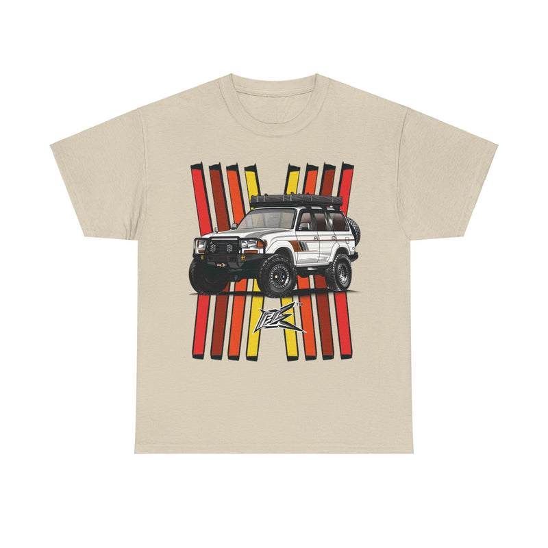 Load image into Gallery viewer, Toyota Land Cruiser LC80 Retro TRD Racing Banner Car T-shirt