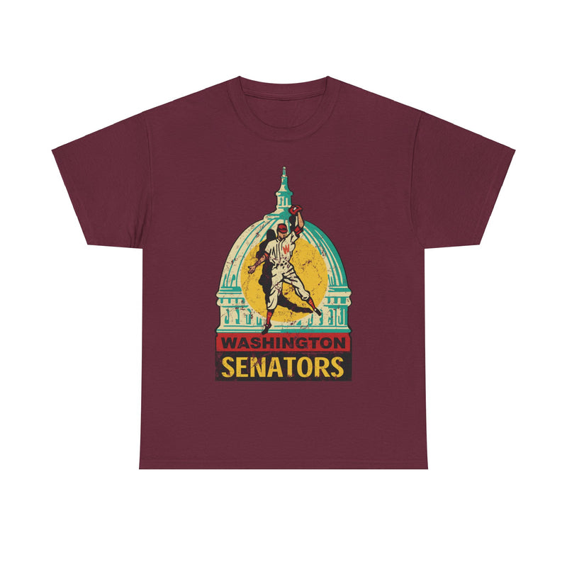 Load image into Gallery viewer, Washington DC Senators Capital Logo Baseball T-shirt