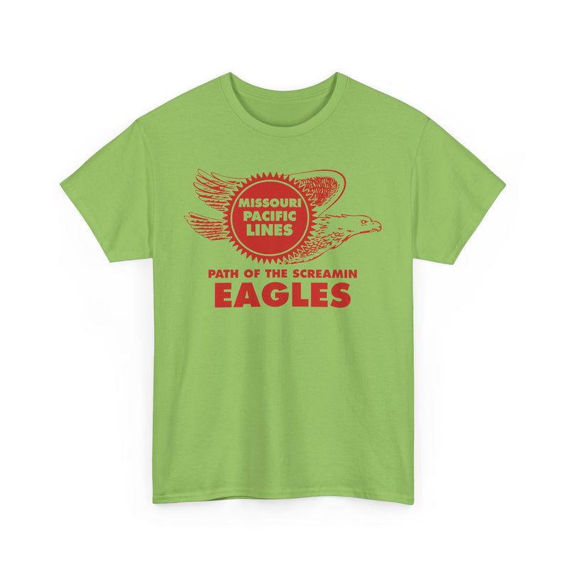 Load image into Gallery viewer, Missouri Pacific Lines Screaming Eagles Railroad Logo Vintage T-Shirt