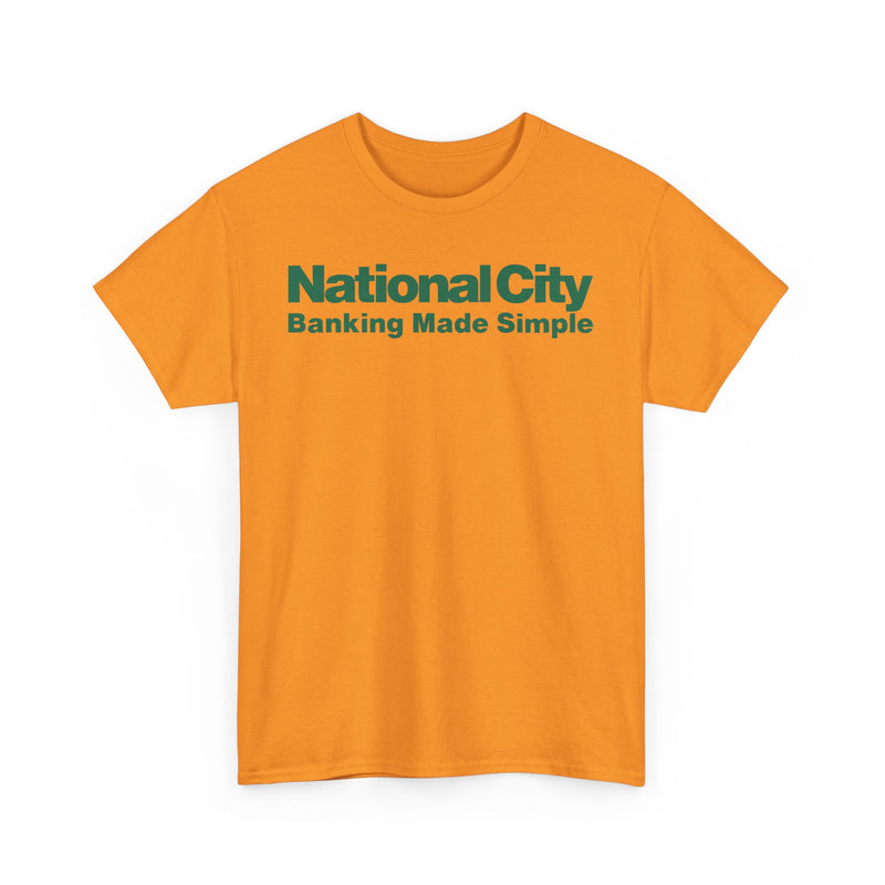 Load image into Gallery viewer, National City Banking Made Simple Financial Logo Bank Ohio T-Shirt