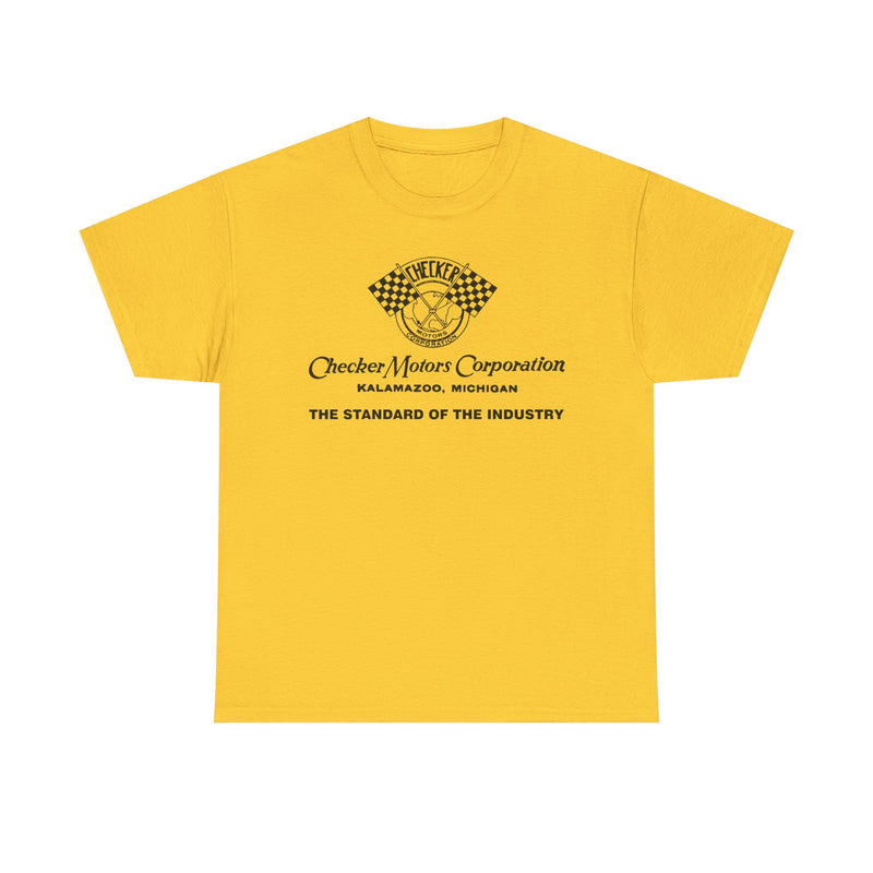Load image into Gallery viewer, Vintage Checker Motors Kalamazoo Michigan Standard of Industry T-shirt