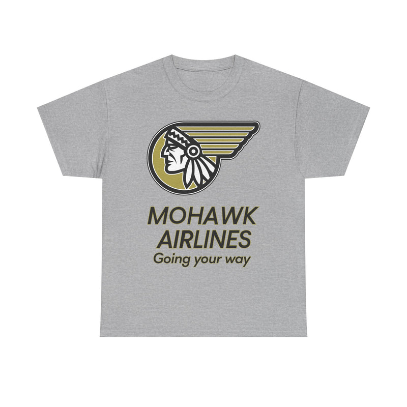 Load image into Gallery viewer, Mohawk Airlines Native American Logo Going Your Way Aviation T-shirt