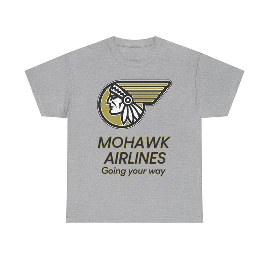 Mohawk Airlines Native American Logo Going Your Way Aviation T-shirt