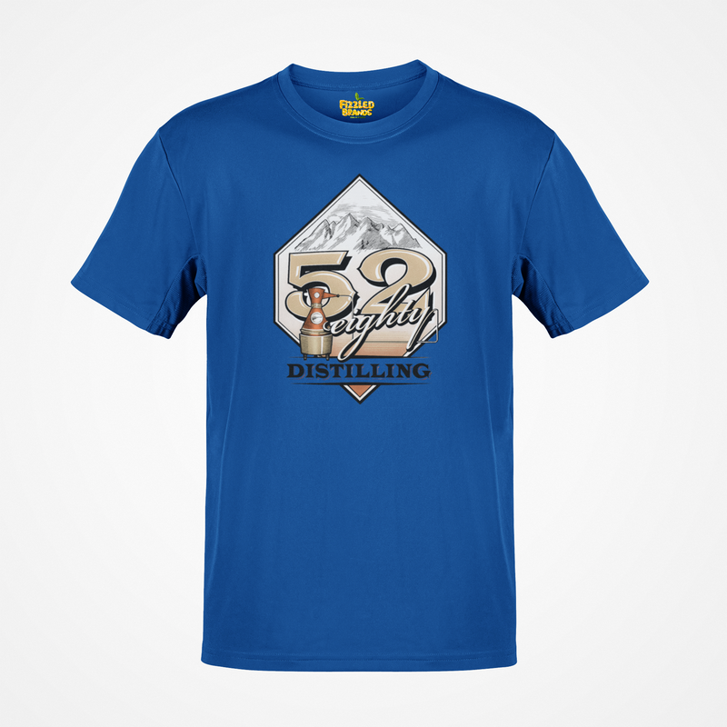 Load image into Gallery viewer, 52 Eighty Distilling T-Shirt - Bankrupt Spirits Industry Logo Tee