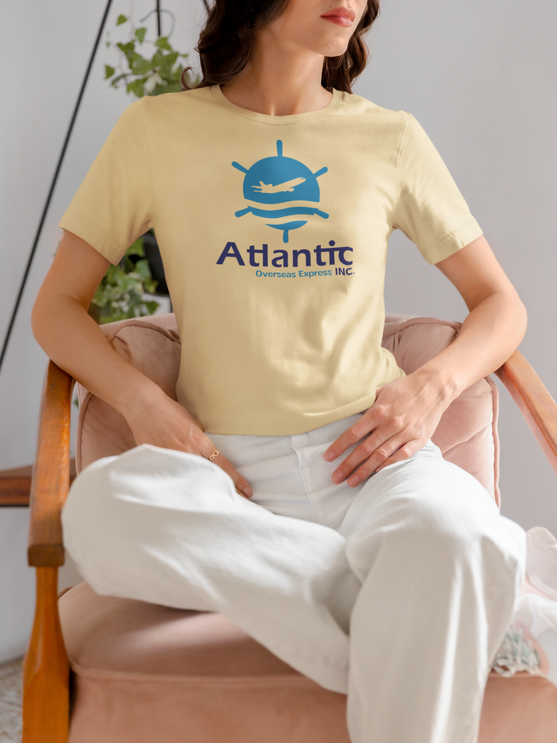 Load image into Gallery viewer, Atlantic Overseas Express T-Shirt - Shipping Logistics Logo Tee