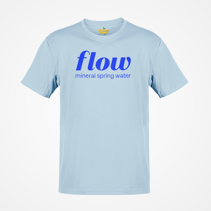 Load image into Gallery viewer, Flow Beverage Corp T-Shirt - Spring Water Beverage Industry Logo Tee