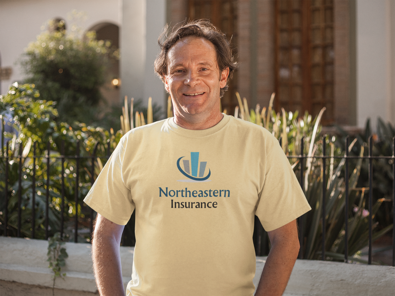 Load image into Gallery viewer, Northeastern Insurance T-Shirt - Insurance Industry Bankrupt Logo