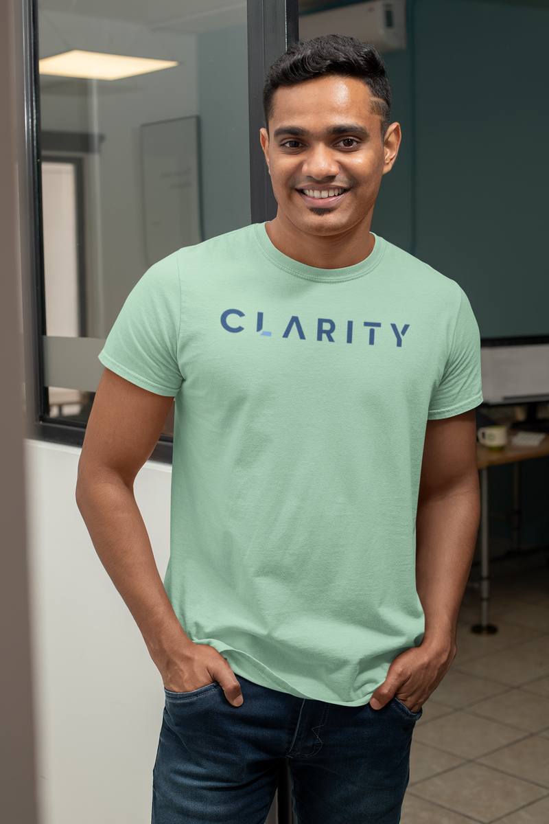 Load image into Gallery viewer, Clarity Diagnostics T-Shirt Defunct Medical Testing Company Logo Tee