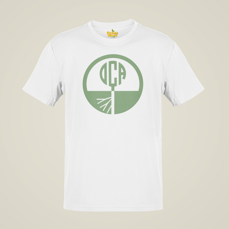 Load image into Gallery viewer, DCA Outdoor T-Shirt Defunct Outdoor Recreation Company Bankrupt Logo Tee