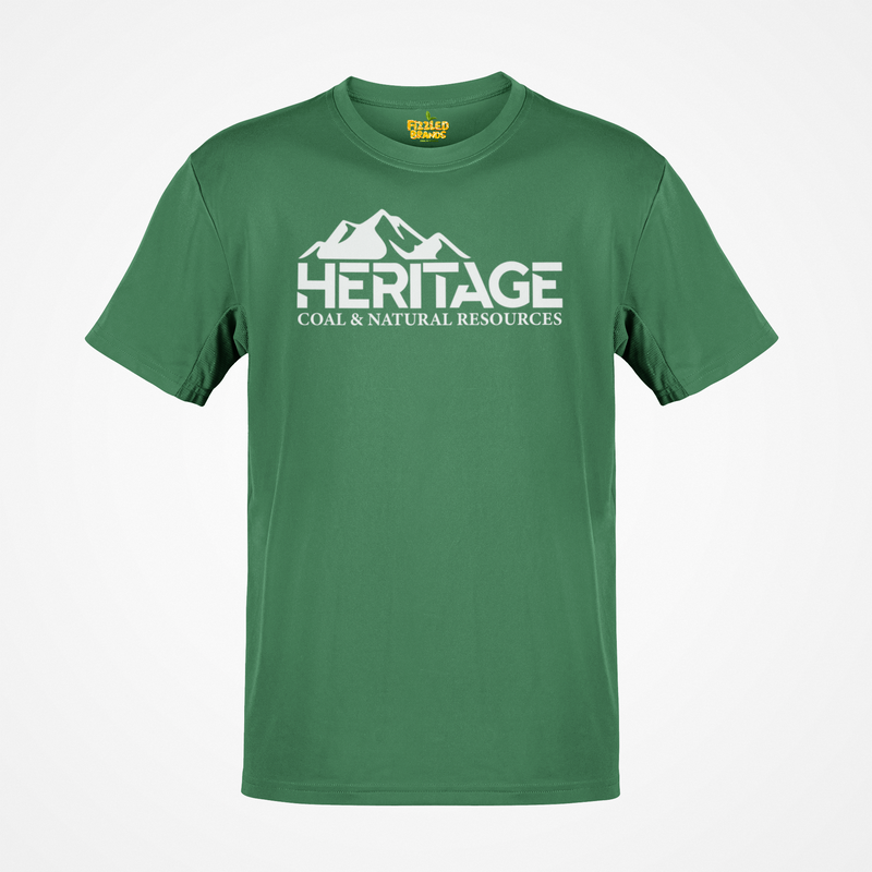 Load image into Gallery viewer, Heritage Coal T-Shirt Defunct Natural Resources Company Bankrupt Logo Tee