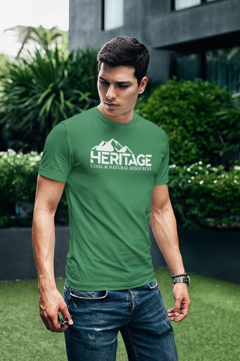 Load image into Gallery viewer, Heritage Coal T-Shirt Defunct Natural Resources Company Bankrupt Logo Tee