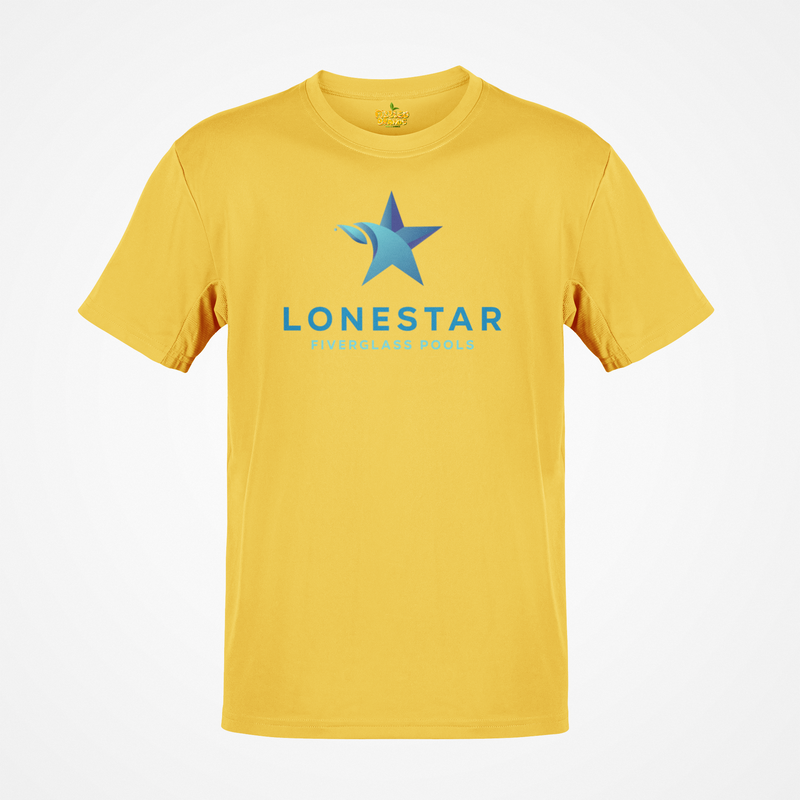 Load image into Gallery viewer, Lonestar Fiberglass Pools T-Shirt Defunct Pool Company Bankrupt Logo Tee