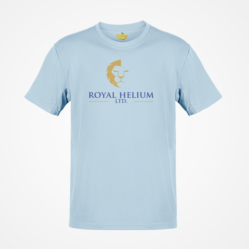 Load image into Gallery viewer, Royal Helium Ltd T-Shirt Bankrupt Helium Company Defunct Logo Tee