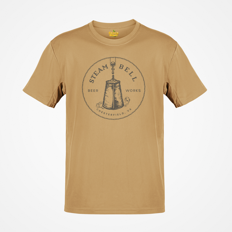 Load image into Gallery viewer, Steam Bell Beer Works T-Shirt Defunct Brewery Bankrupt Company Logo Tee