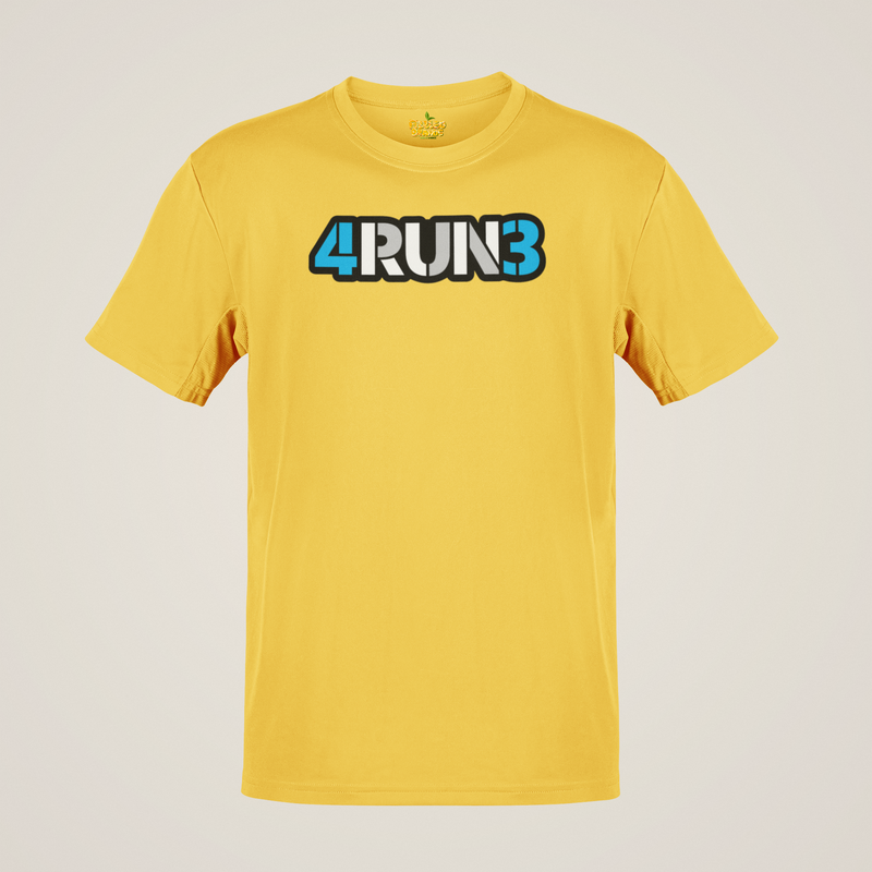 Load image into Gallery viewer, 4RUN3 T-Shirt Defunct Running Company Bankrupt Logo Tee