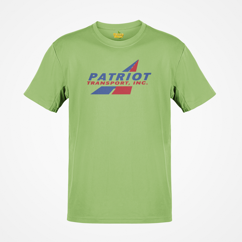 Load image into Gallery viewer, Patriot Transport Inc T-Shirt Defunct Trucking Company Bankrupt Logo Tee