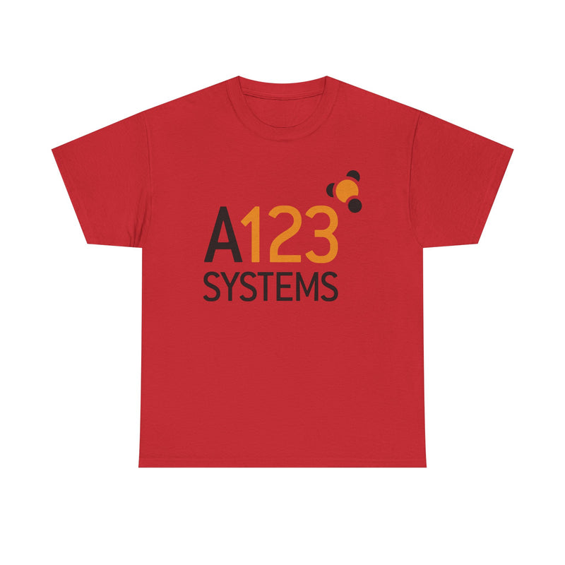 Load image into Gallery viewer, A123 Systems T-Shirt - Battery Technology Industry Bankrupt Logo Tee