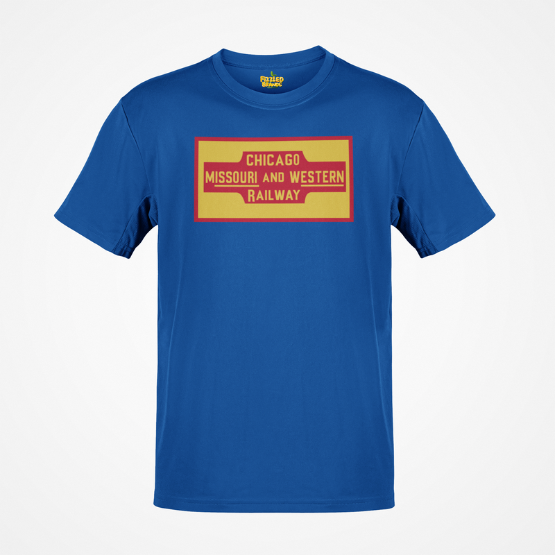 Load image into Gallery viewer, Chicago Missouri Western Railway Vintage Railroad Logo Train T-Shirt