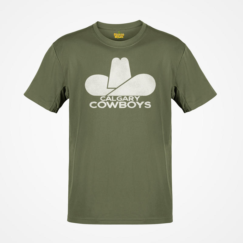 Load image into Gallery viewer, Calgary Cowboys Hockey Team Nostalgic Logo T-shirt
