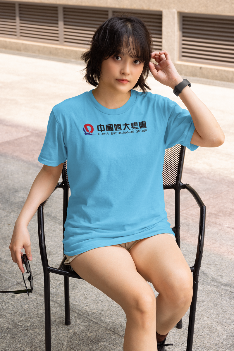 Load image into Gallery viewer, China Evergrande T-Shirt - Real Estate Industry Bankrupt Defunct Logo Tee