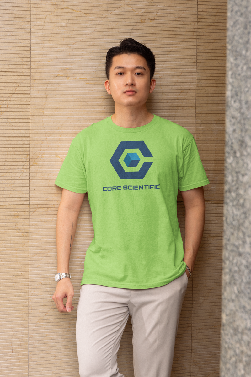 Load image into Gallery viewer, Core Scientific T-Shirt - Crypto Mining Industry Bankrupt Defunct Logo Tee