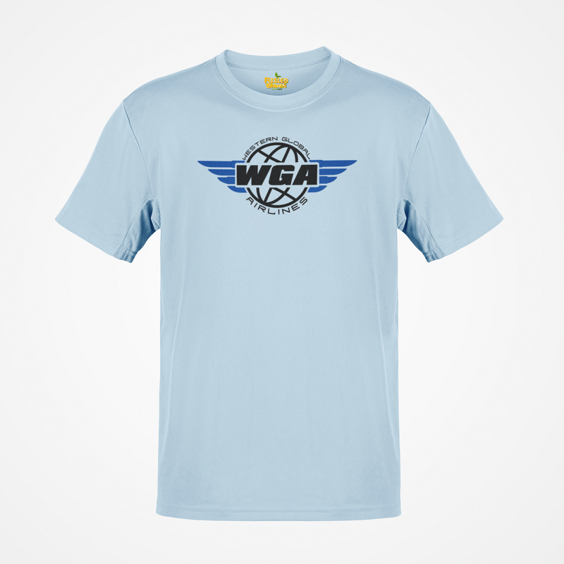 Load image into Gallery viewer, Western Global Airlines T-Shirt - Aviation Industry Bankrupt Logo Tee