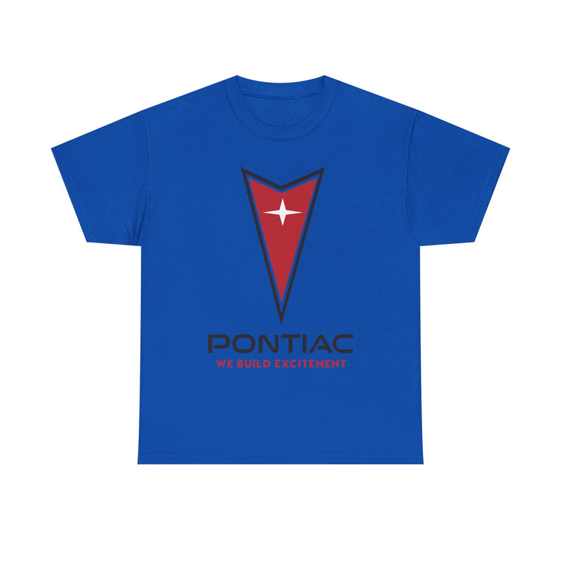 Load image into Gallery viewer, Pontiac We Build Excitement Red Arrow Star Logo Classic T-shirt