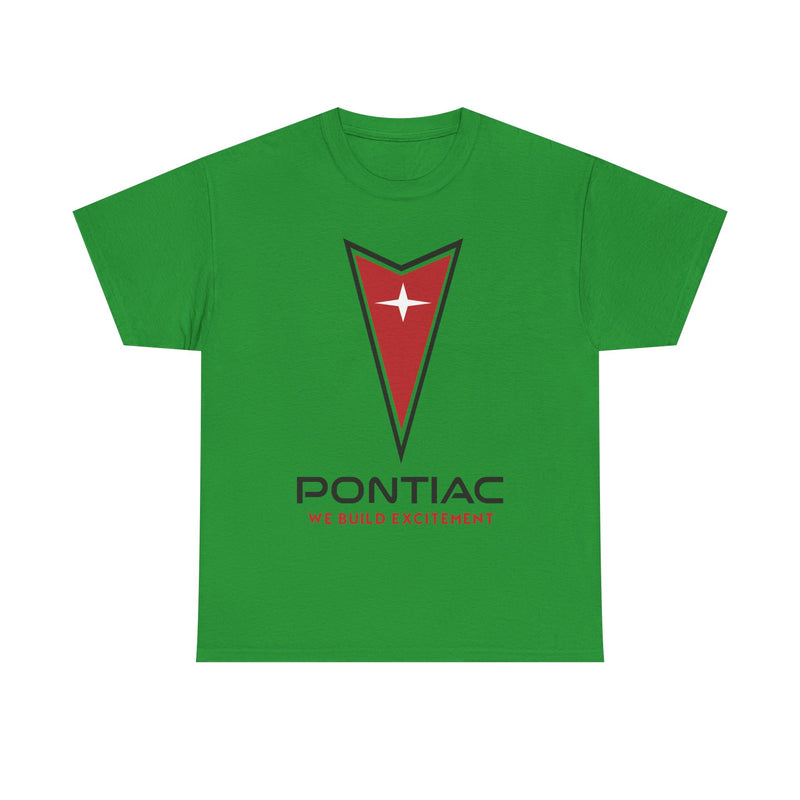 Load image into Gallery viewer, Pontiac We Build Excitement Red Arrow Star Logo Classic T-shirt