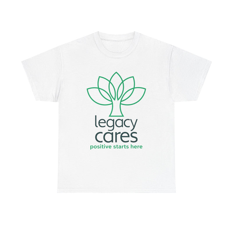 Load image into Gallery viewer, Legacy Cares T-Shirt - Nonprofit Sports Industry Bankrupt Logo Tee