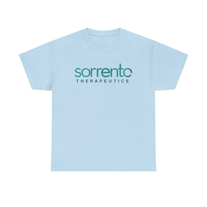 Load image into Gallery viewer, Sorrento Therapeutics T-Shirt - Biopharmaceutical Industry Bankrupt Logo Tee