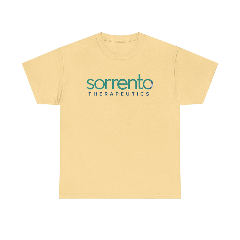 Load image into Gallery viewer, Sorrento Therapeutics T-Shirt - Biopharmaceutical Industry Bankrupt Logo Tee