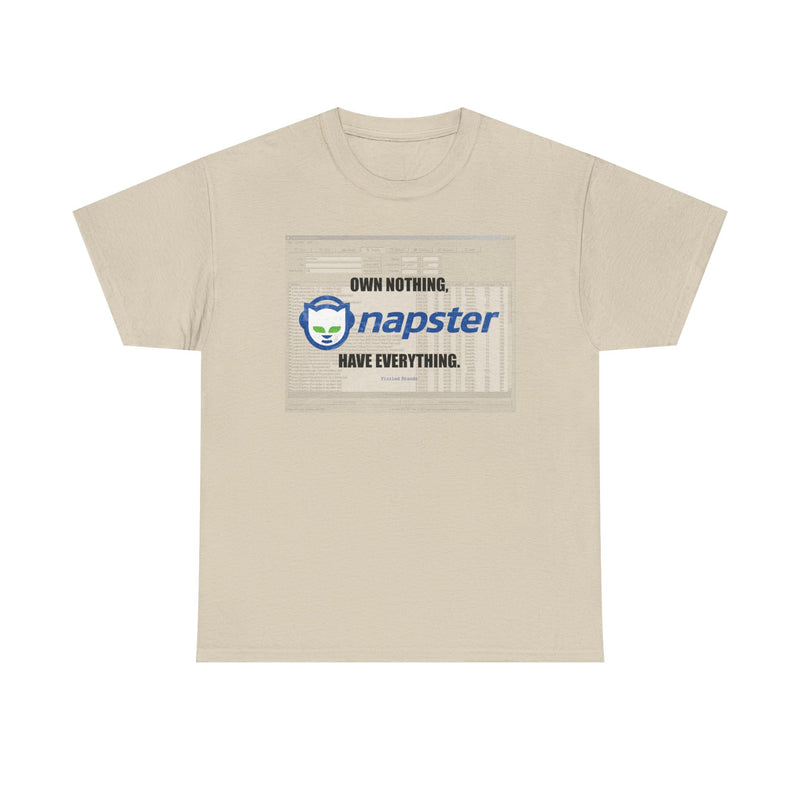 Load image into Gallery viewer, Napster Own Nothing Have Everything Nostalgic Logo T-shirt