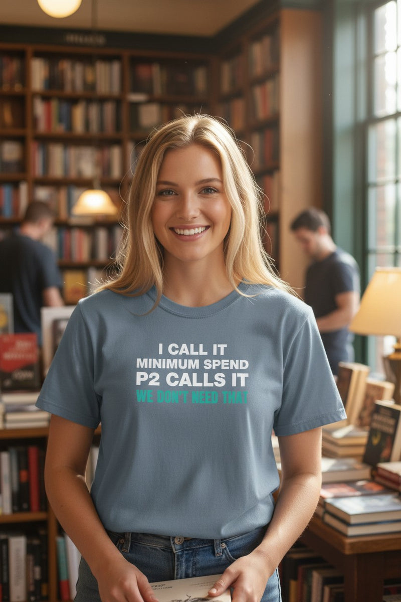 Load image into Gallery viewer, We Don't Need That Funny Credit Card Points Miles Travel Teal T-shirt