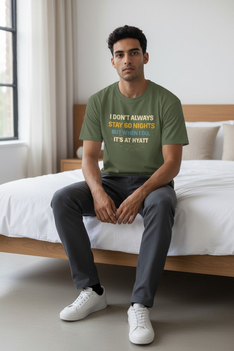 Load image into Gallery viewer, Hyatt 60 Nights Credit Card Points Miles Travel T-shirt