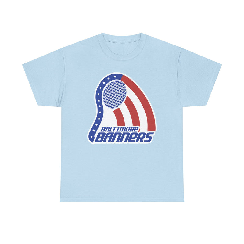 Load image into Gallery viewer, Baltimore Banners Maryland World Team Tennis 1974 Logo T-shirt