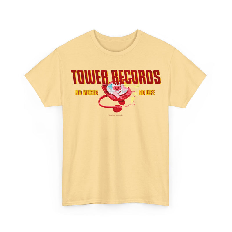 Load image into Gallery viewer, Tower Records No Music No Life Nostalgic Tribute T-Shirt