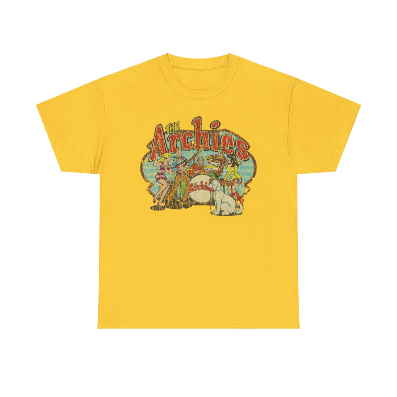 Load image into Gallery viewer, The Archies 1967 Archie Comics Rock Band Illustrated Comic Book T-shirt
